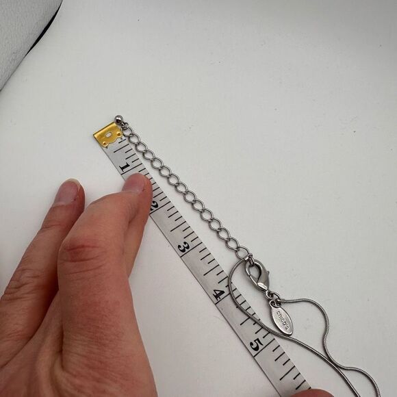 Chico’s multi-strand gold & black marbled pendant statement necklace layered - Picture 9 of 9